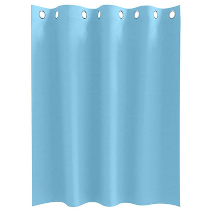 vidaXL Verdunkelungs-Vorhänge mit Ringen 2 pcs Himmelblau 140 x 140 cm