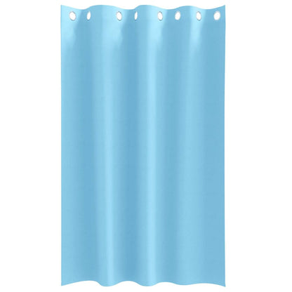vidaXL Verdunkelungs-Vorhänge mit Ringen 2 pcs Himmelblau 175 x 140 cm