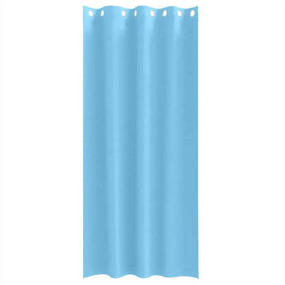 vidaXL Verdunkelungs-Vorhänge mit Ringen 2 pcs Himmelblau 245 x 140 cm