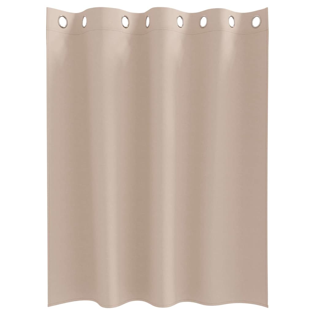 vidaXL Verdunkelungs-Vorhänge mit Ringen 2 pcs Taupe 140 x 140 cm