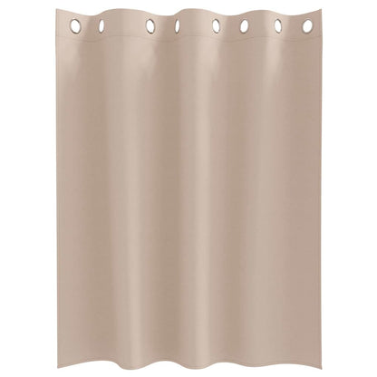vidaXL Verdunkelungs-Vorhänge mit Ringen 2 pcs Taupe 140 x 140 cm