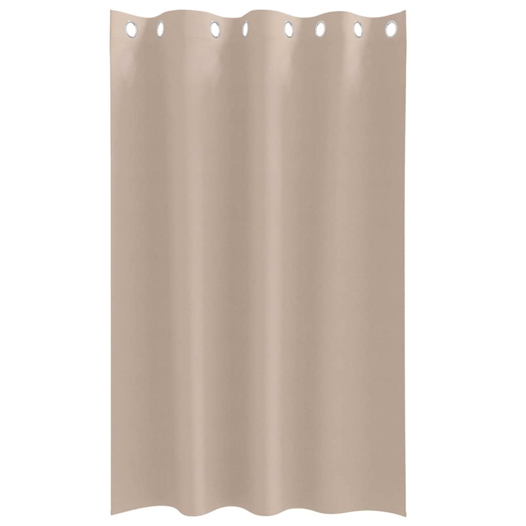 vidaXL Verdunkelungs-Vorhänge mit Ringen 2 pcs Taupe 175 x 140 cm
