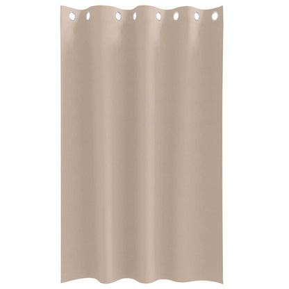 vidaXL Verdunkelungs-Vorhänge mit Ringen 2 pcs Taupe 175 x 140 cm