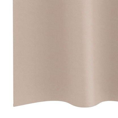 vidaXL Verdunkelungs-Vorhänge mit Ringen 2 pcs Taupe 245 x 140 cm