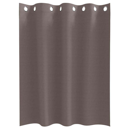 vidaXL Verdunkelungs-Vorhänge mit Ringen 2 pcs Dunkelbraun