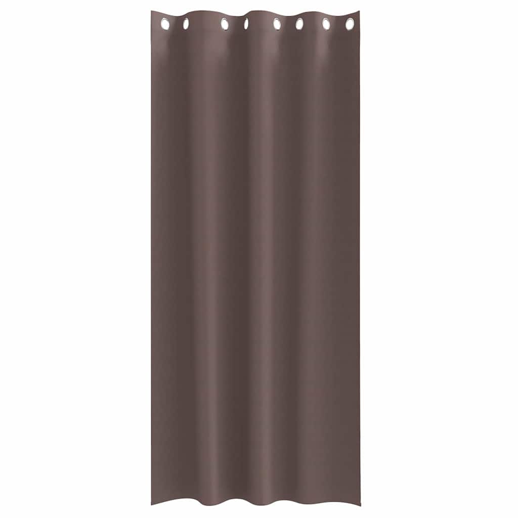 vidaXL Verdunkelungs-Vorhänge mit Ringen 2 pcs Dunkelbraun