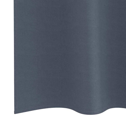 vidaXL Verdunkelungs-Vorhänge mit Ringen 2 pcs Anthrazit 175 x 140 cm