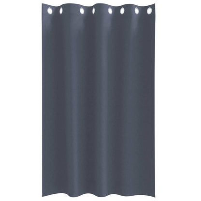 vidaXL Verdunkelungs-Vorhänge mit Ringen 2 pcs Anthrazit 175 x 140 cm