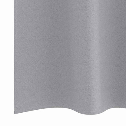 vidaXL Verdunkelungs-Vorhänge mit Ringen 2 pcs Hellgrau 175 x 140 cm