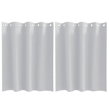 vidaXL Verdunkelungs-Vorhänge mit Ringen 2 pcs Helles Grau