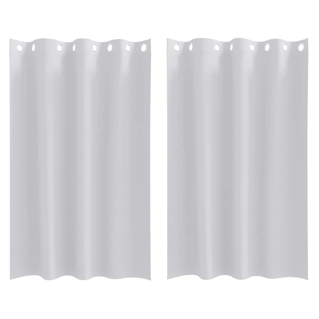 Verdunkelungs-Vorhänge mit Ringen 2 pcs Helles Grau