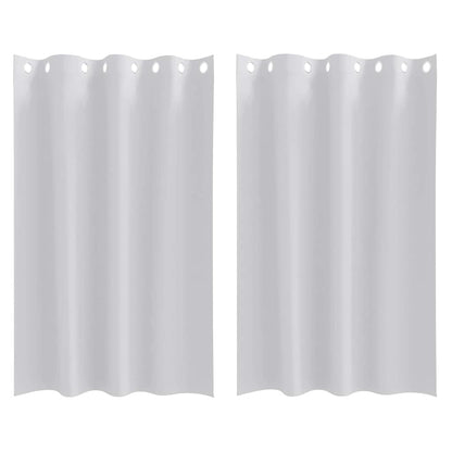 Verdunkelungs-Vorhänge mit Ringen 2 pcs Helles Grau