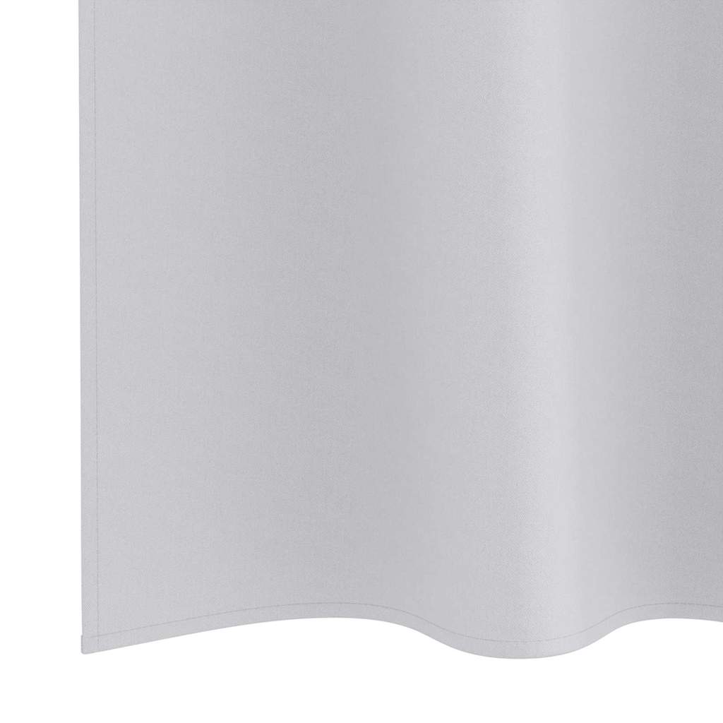 vidaXL Verdunkelungs-Vorhänge mit Ringen 2 pcs Helles Grau