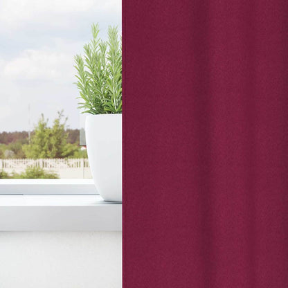 vidaXL Verdunkelungs-Vorhänge mit Ringen 2 pcs Weinrot 140 x 140 cm