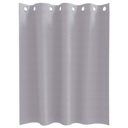 vidaXL Verdunkelungs-Vorhänge mit Ringen 2 pcs Metallic Grau