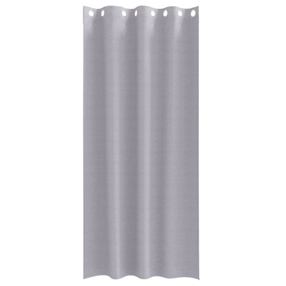 vidaXL Verdunkelungs-Vorhänge mit Ringen 2 pcs Metallic Grau
