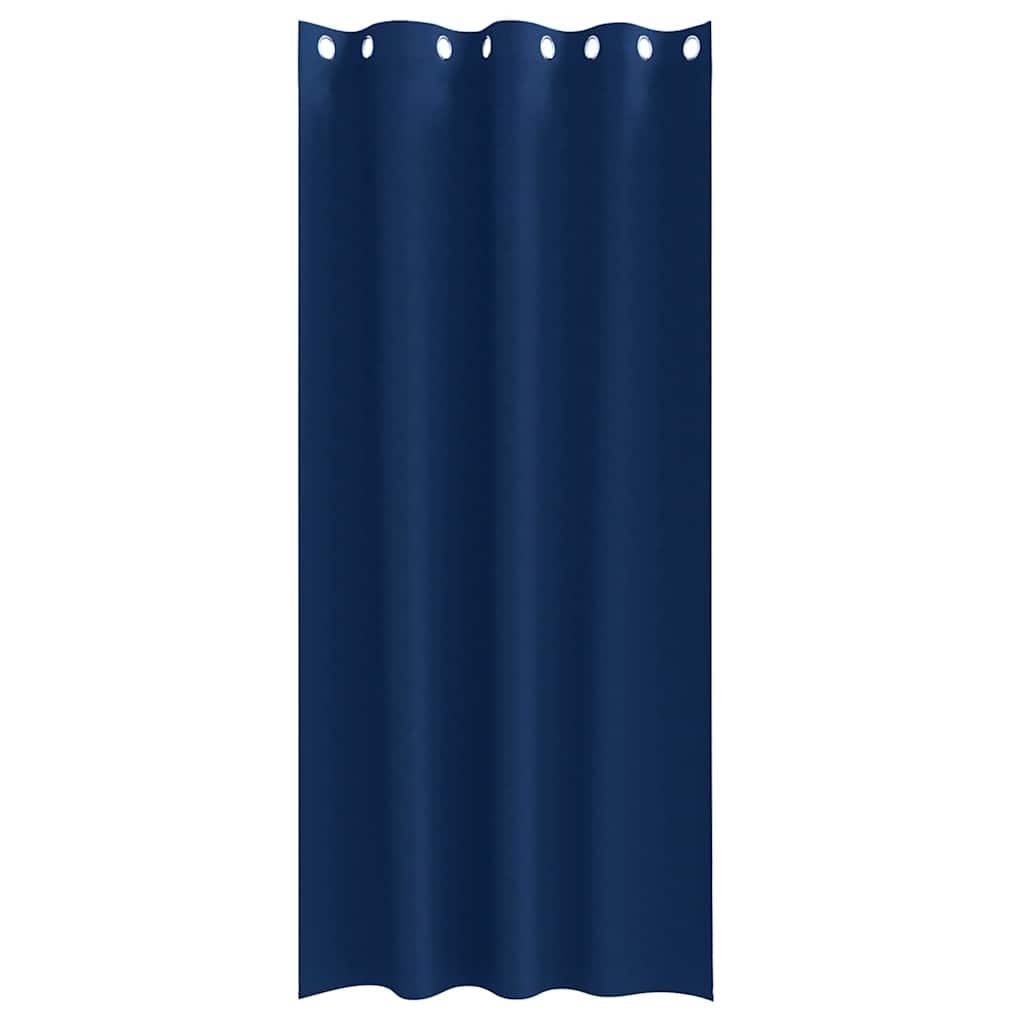 Verdunkelungs-Vorhänge mit Ringen 2 pcs Dunkelblau 245 x 140 cm