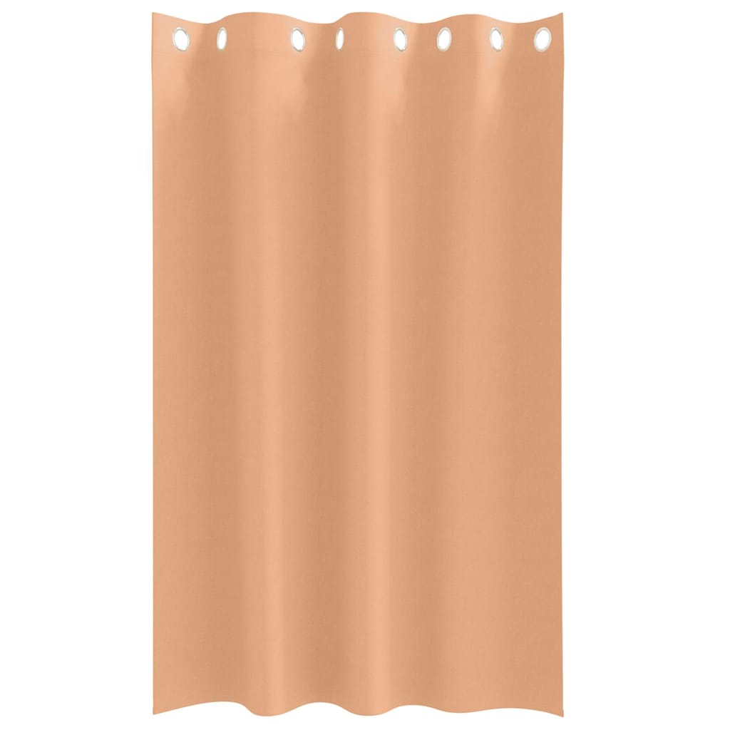 vidaXL Verdunkelungs-Vorhänge mit Ringen 2 pcs Hellbraun 175 x 140 cm