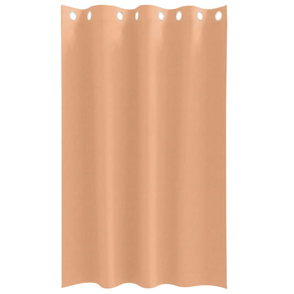 vidaXL Verdunkelungs-Vorhänge mit Ringen 2 pcs Hellbraun 175 x 140 cm