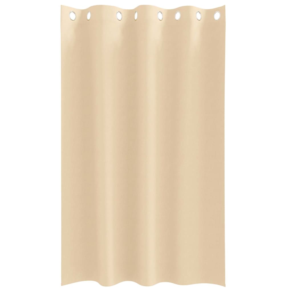 vidaXL Verdunkelungs-Vorhänge mit Ringen 2 pcs Creme 175 x 140 cm