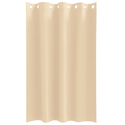 vidaXL Verdunkelungs-Vorhänge mit Ringen 2 pcs Creme 175 x 140 cm