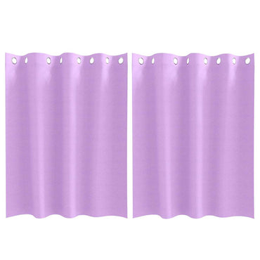 vidaXL Verdunkelungs-Vorhänge mit Ringen 2 pcs Lila 140 x 140 cm