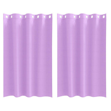vidaXL Verdunkelungs-Vorhänge mit Ringen 2 pcs Lila 175 x 140 cm