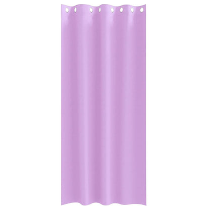 vidaXL Verdunkelungs-Vorhänge mit Ringen 2 pcs Lila 245 x 140 cm