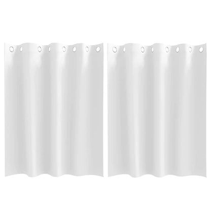 vidaXL Verdunkelungs-Vorhänge mit Ringen 2 pcs Reinweiß 140 x 140 cm