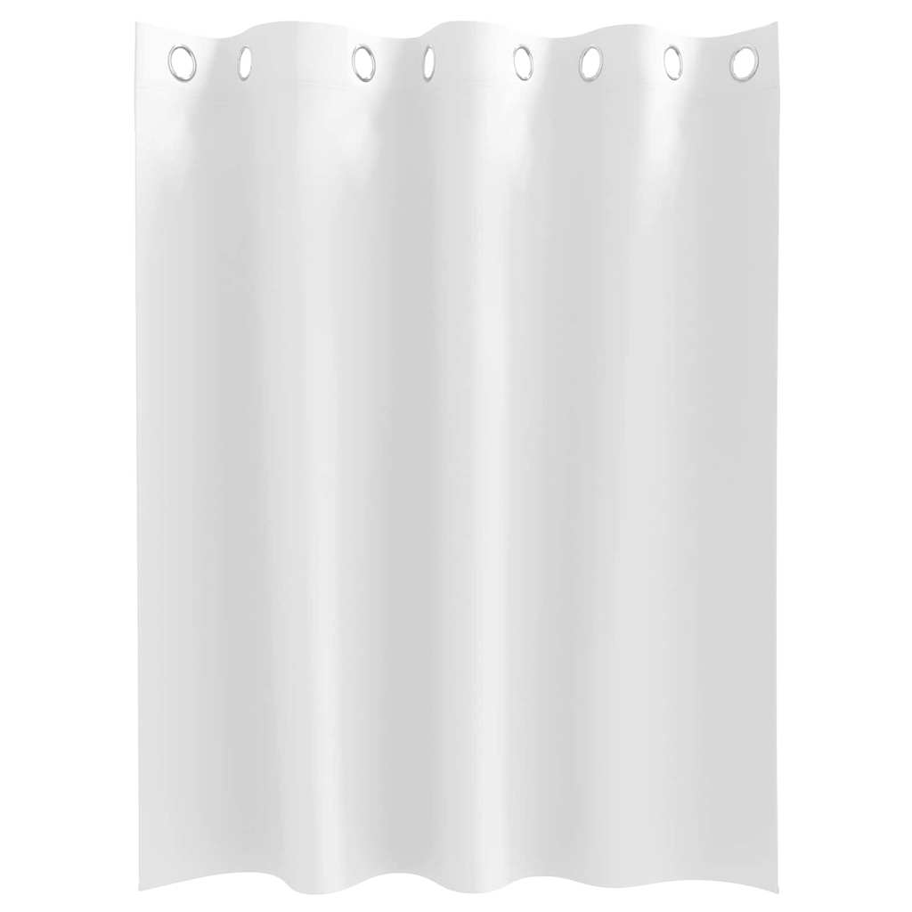 vidaXL Verdunkelungs-Vorhänge mit Ringen 2 pcs Reinweiß 140 x 140 cm