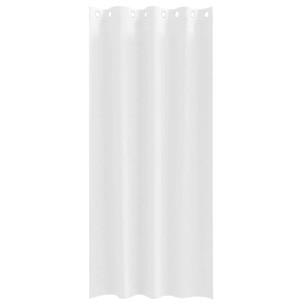 vidaXL Verdunkelungs-Vorhänge mit Ringen 2 pcs Reinweiß 245 x 140 cm