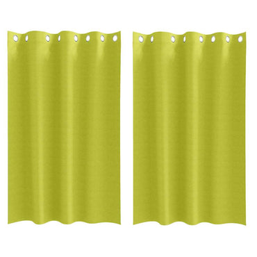 vidaXL Verdunkelungs-Vorhänge mit Ringen 2 pcs Grün 175 x 140 cm