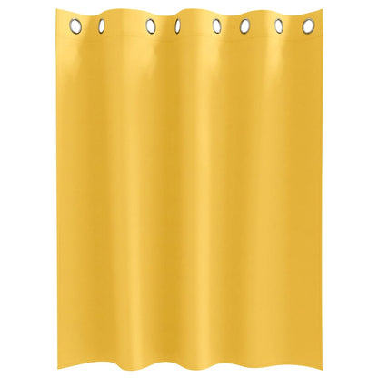 vidaXL Verdunkelungs-Vorhänge mit Ringen 2 pcs Senfgelb 140 x 140 cm