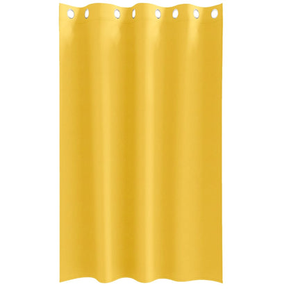 vidaXL Verdunkelungs-Vorhänge mit Ringen 2 pcs Senfgelb 175 x 140 cm