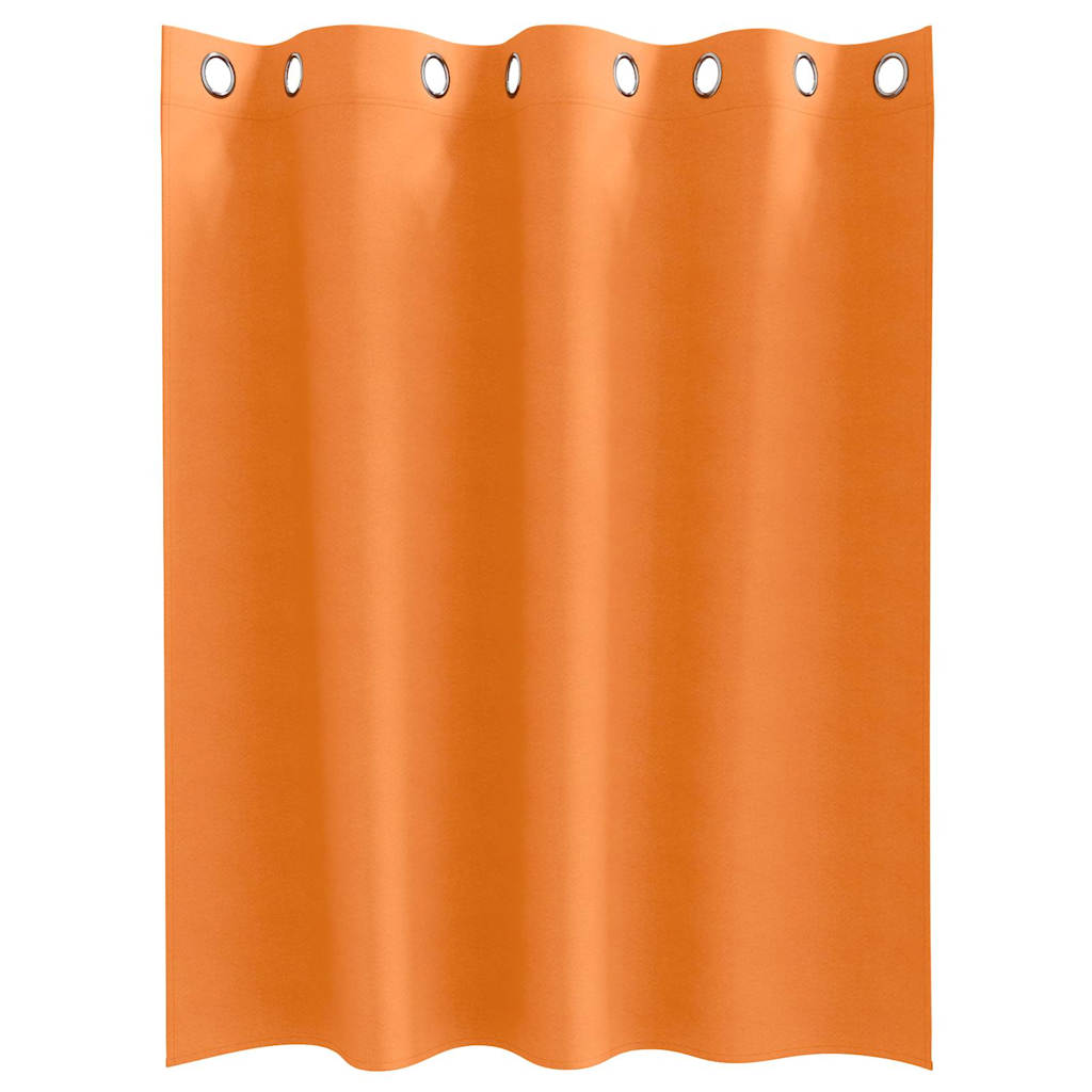 Verdunkelungs-Vorhänge mit Ringen 2 pcs Helles Orange