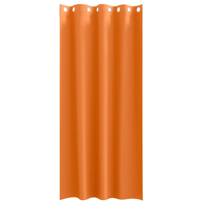 Verdunkelungs-Vorhänge mit Ringen 2 pcs Helles Orange