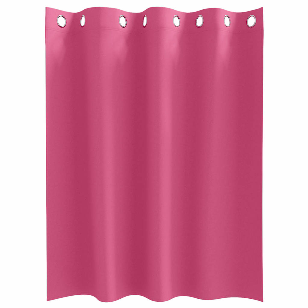 vidaXL Verdunkelungs-Vorhänge mit Ringen 2 pcs Helles Pink