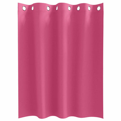 vidaXL Verdunkelungs-Vorhänge mit Ringen 2 pcs Helles Pink