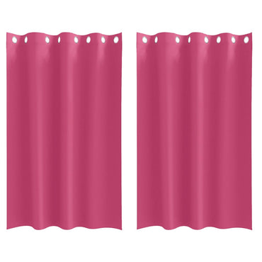 vidaXL Verdunkelungs-Vorhänge mit Ringen 2 pcs Helles Pink