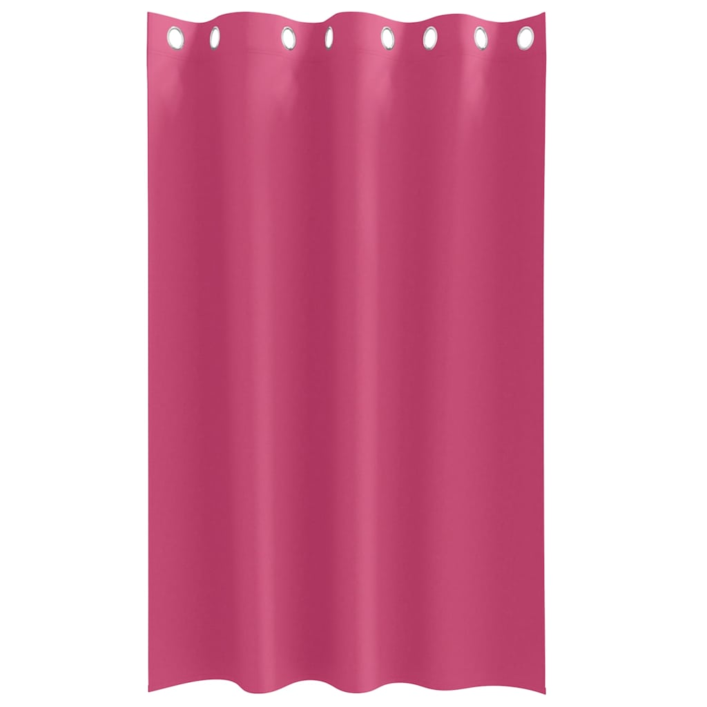 vidaXL Verdunkelungs-Vorhänge mit Ringen 2 pcs Helles Pink