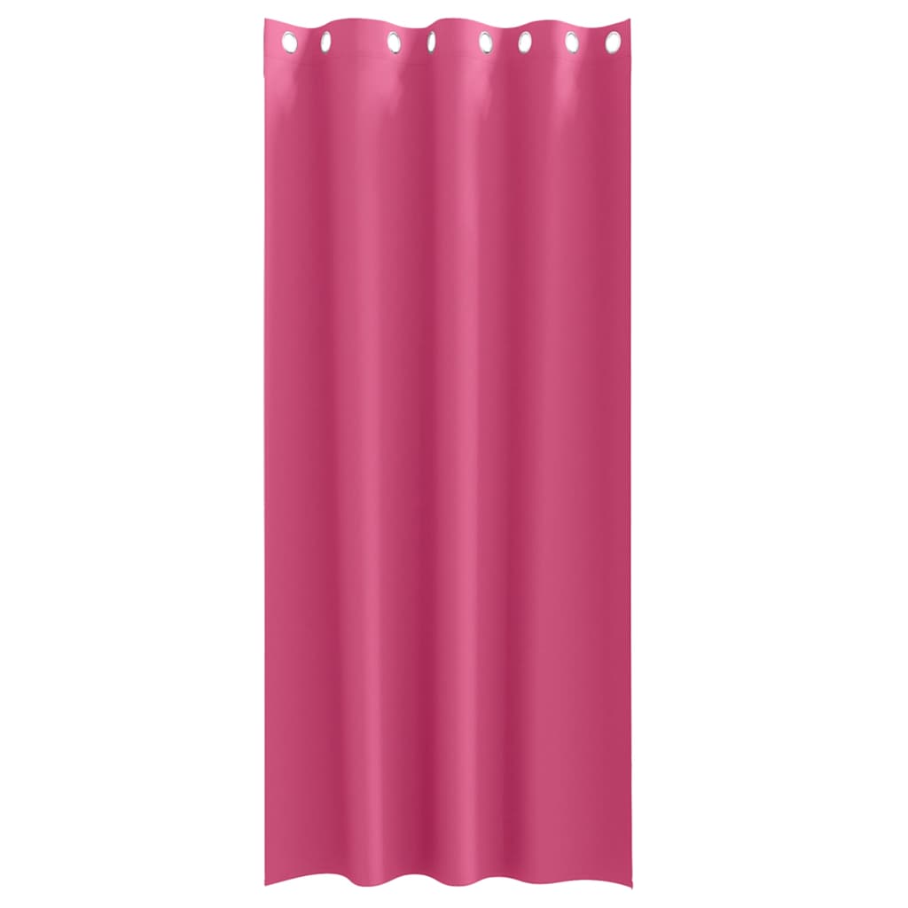 vidaXL Verdunkelungs-Vorhänge mit Ringen 2 pcs Helles Pink