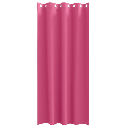 vidaXL Verdunkelungs-Vorhänge mit Ringen 2 pcs Helles Pink