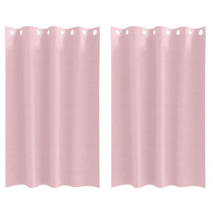 vidaXL Verdunkelungs-Vorhänge mit Ringen 2 pcs Babyrosa 175 x 140 cm