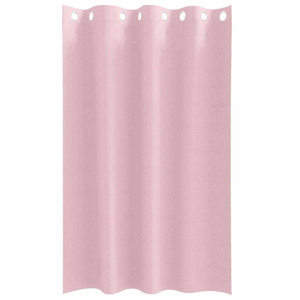 vidaXL Verdunkelungs-Vorhänge mit Ringen 2 pcs Babyrosa 175 x 140 cm