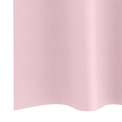 vidaXL Verdunkelungs-Vorhänge mit Ringen 2 pcs Babyrosa 245 x 140 cm