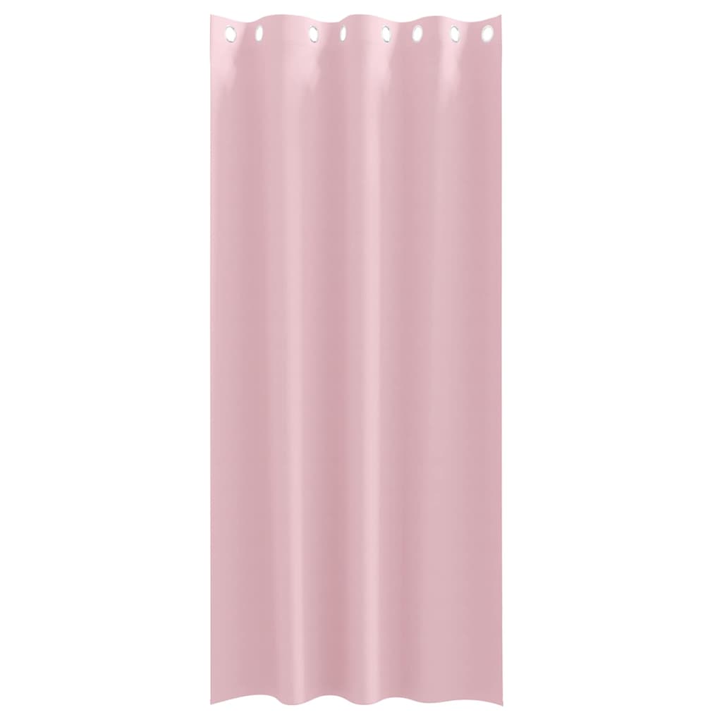 vidaXL Verdunkelungs-Vorhänge mit Ringen 2 pcs Babyrosa 260 x 140 cm