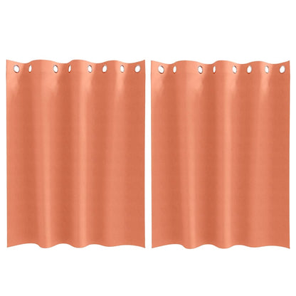 Verdunkelungs-Vorhänge mit Ringen 2 pcs Terrakotta 140 x 140 cm