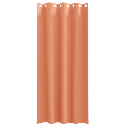 vidaXL Verdunkelungs-Vorhänge mit Ringen 2 pcs Terrakotta 260 x 140 cm