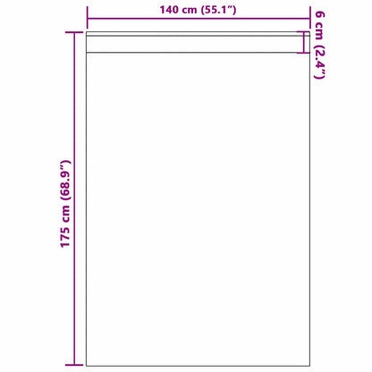 Verdunkelungs-Vorhänge mit Ringen 2 pcs Beige 175 x 140 cm
