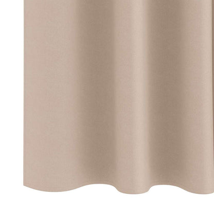 vidaXL Verdunkelungsvorhänge mit Vorhängen Taupe Polyester